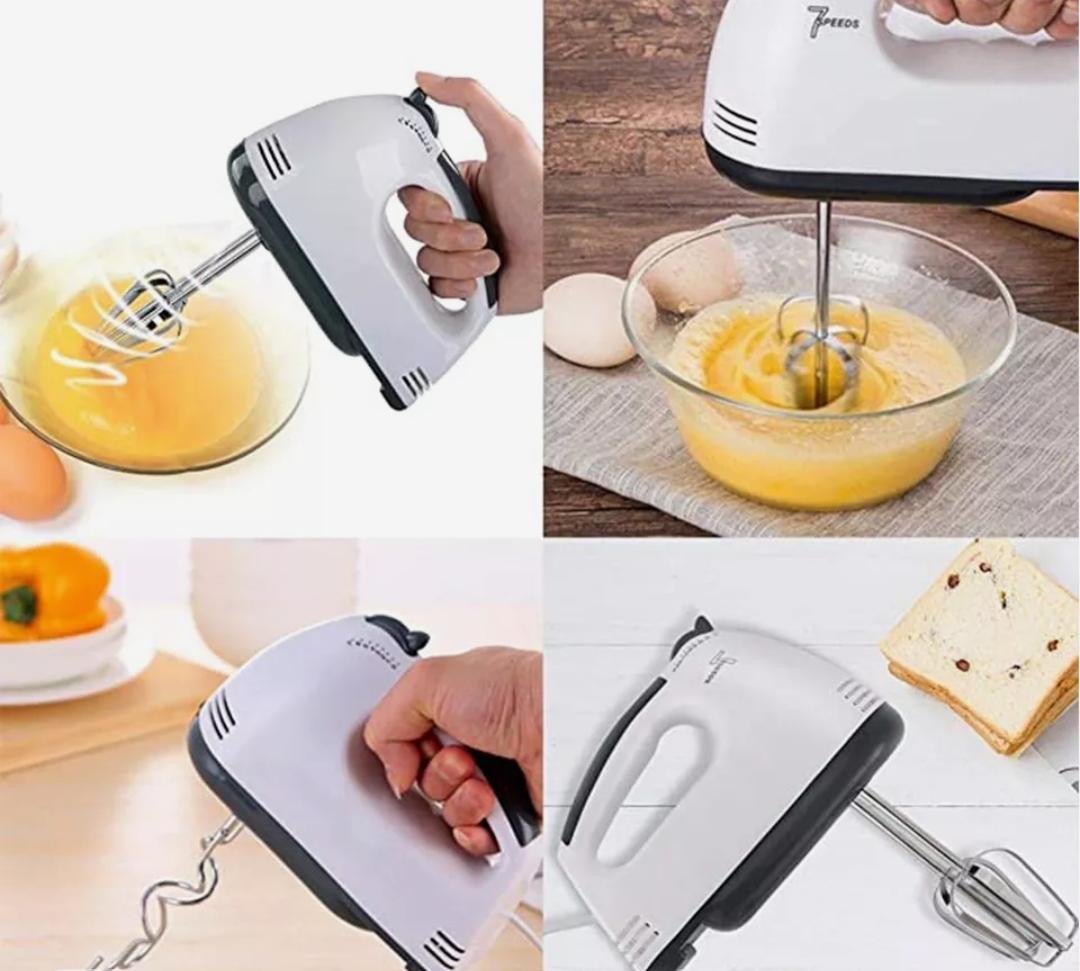 Sokany Electric Hand Mixer With Stainless Steel Whisk, Dough Hook Attachment , For Baking Cakes, Whisking Eggs And Beating Dough.Ergonomic design for easy maneuvering

Fingertip speed control for maxi