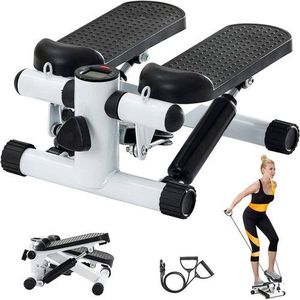 🍂🍂COMPACT AND FITNESS 🍁🍂Mini Stepper with Resistance Band, Stair Stepping Fitness Exercise Home Workout Equipment for Full Body Workout