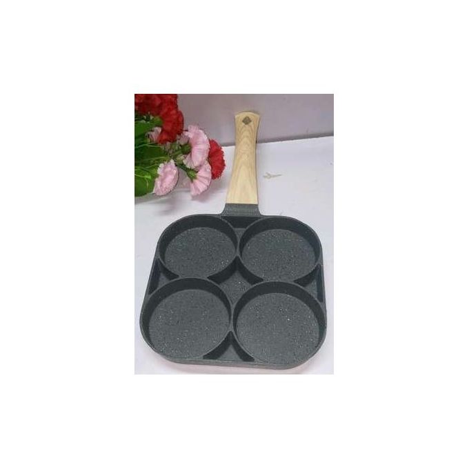 High Quality Heavy Granite Non-stick 4 Slot Pancake/egg Pan