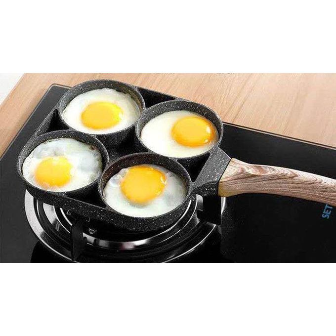 High Quality Heavy Granite Non-stick 4 Slot Pancake/egg Pan