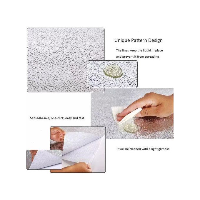 Self Adhesive Aluminum Foil Kitchen Wallpaper Stickers