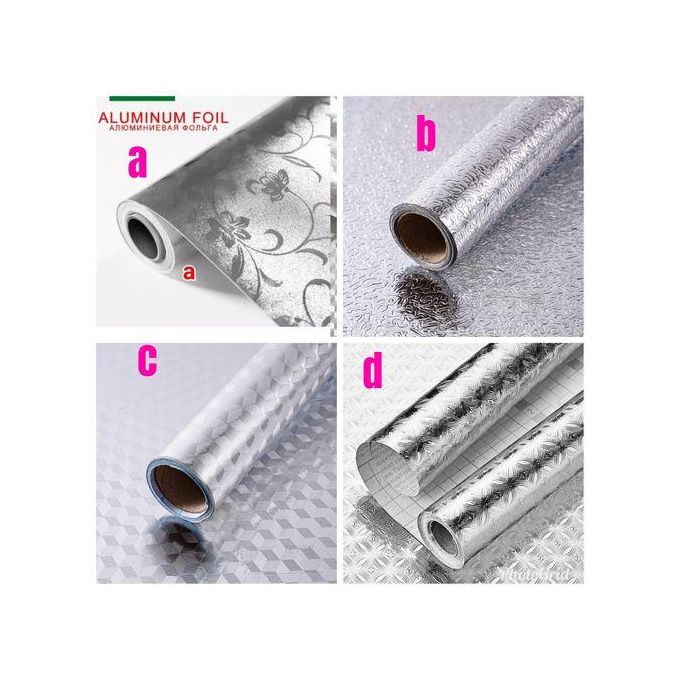 Self Adhesive Aluminum Foil Kitchen Wallpaper Stickers