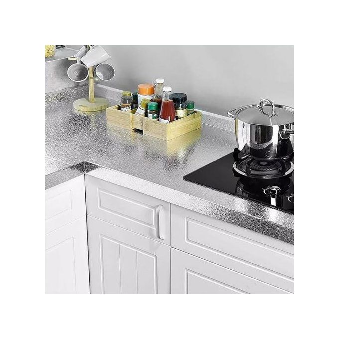 Self Adhesive Aluminum Foil Kitchen Wallpaper Stickers