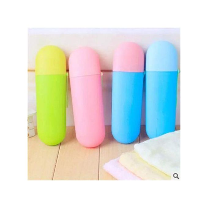Travel Toothbrush & Toothpaste Holder Container