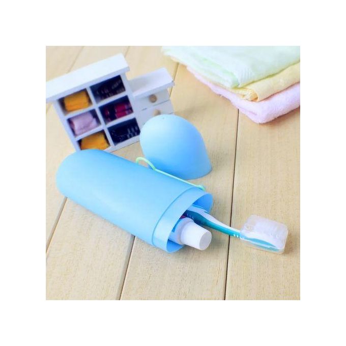 Travel Toothbrush & Toothpaste Holder Container