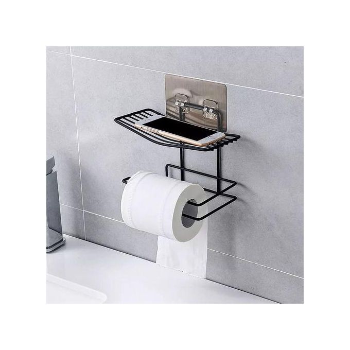 Wall Mounted Tissue Toilet Paper Soap Holder Rack