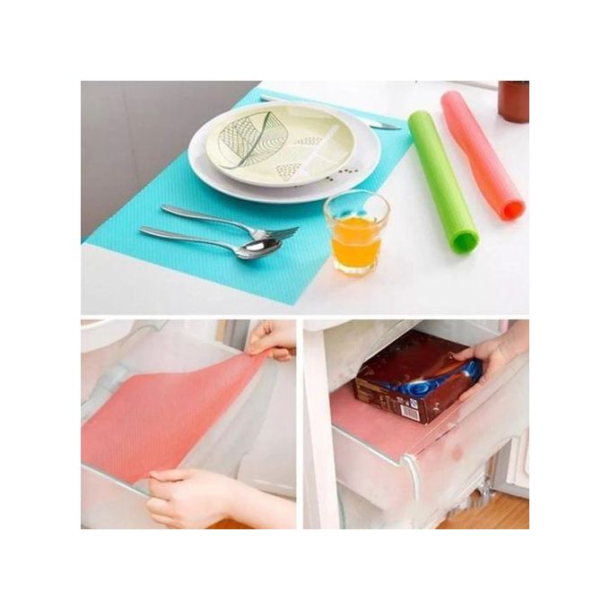 4Pcs Fridge Mat Shelf Liner Set
