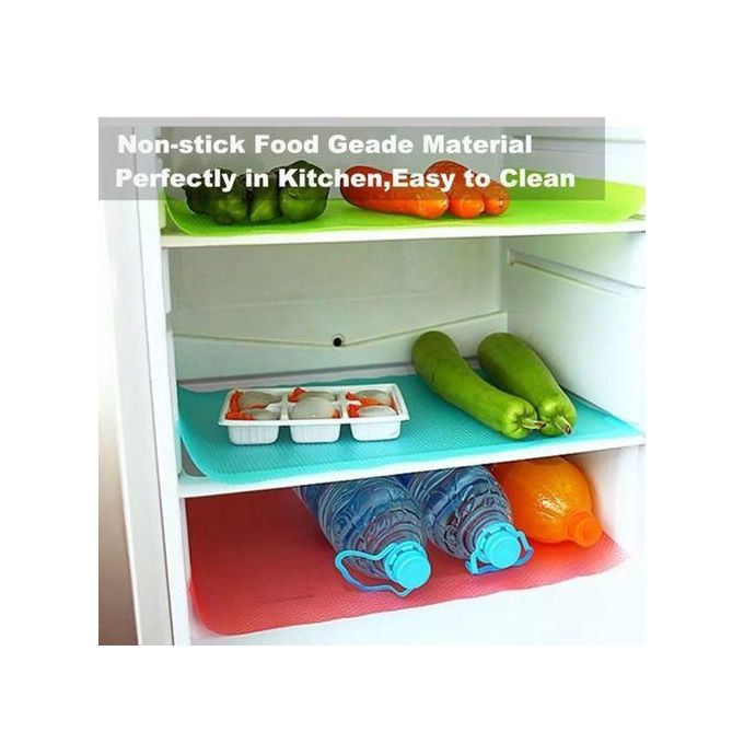 4Pcs Fridge Mat Shelf Liner Set