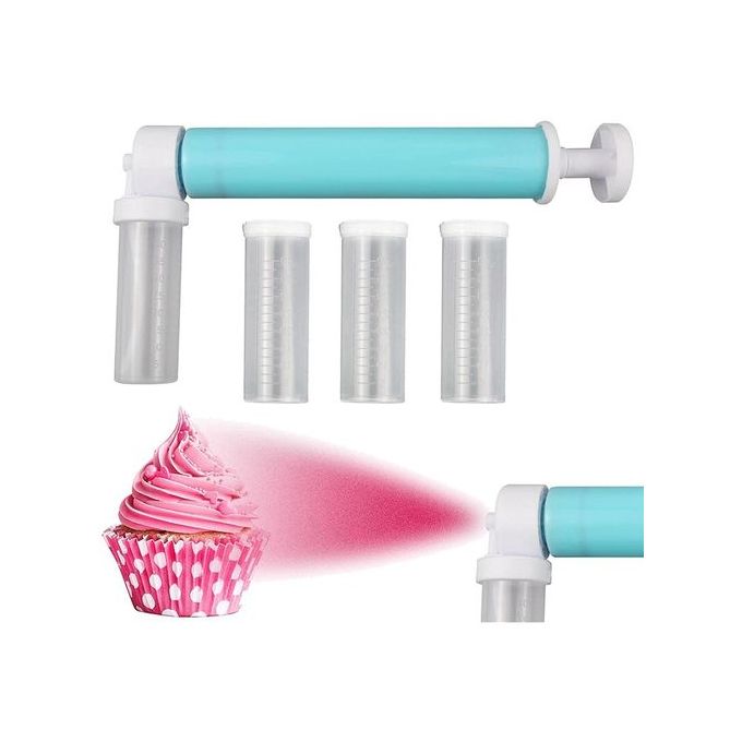 Manual Fun Cake Airbrush Decorating Kit-blue