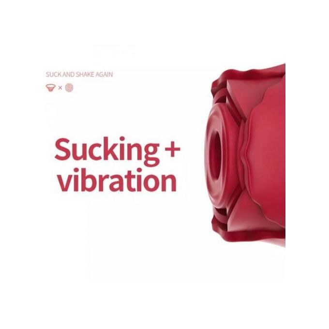 ROSE Shaped Extended Tongue Clitoral Vibrating