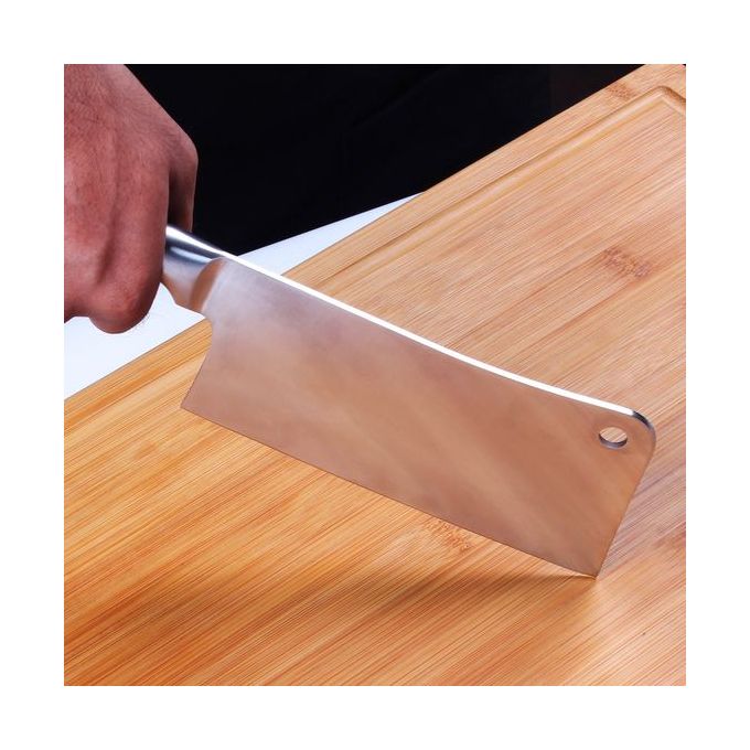 Stainless Steel Butcher Knife Seamles Meat Cleaver