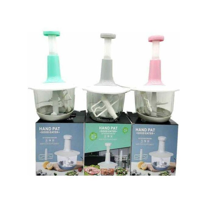 Food processor chopper, manual food processor, sharp blades chopper, Mixer Cutter for Onion, Salad, Tomato, Garlic, Large Vegetable & All in one solution for fruits,nuts,herbs