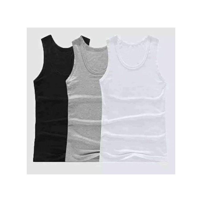 Fashion 3 pcs cotton vests plus free pen