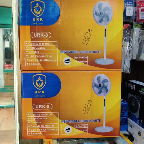 URK 16" standing remote control mordern silent fan
