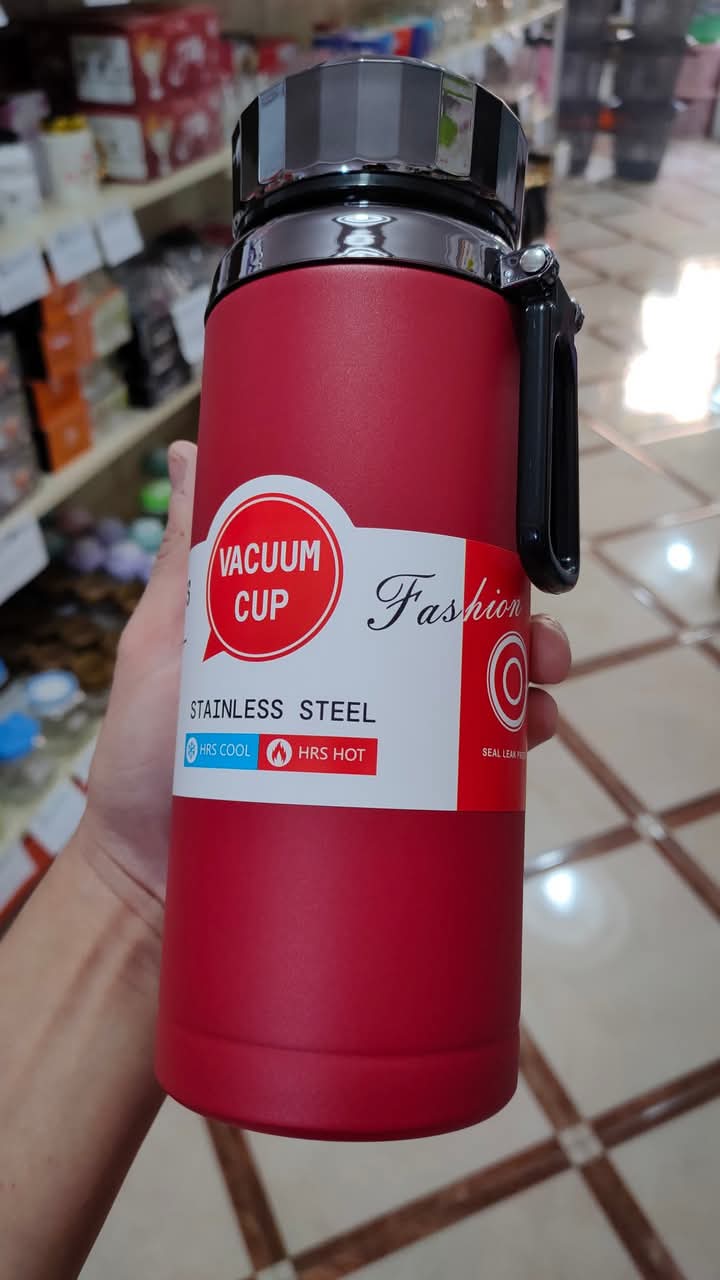 Stainless steel unbreakable double walled vaccum flask keep it hot 800ml