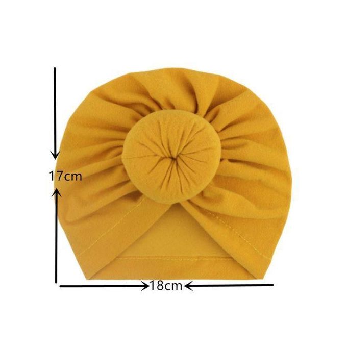 Fashion simple easy to wear baby girl stretch turban headband headwear