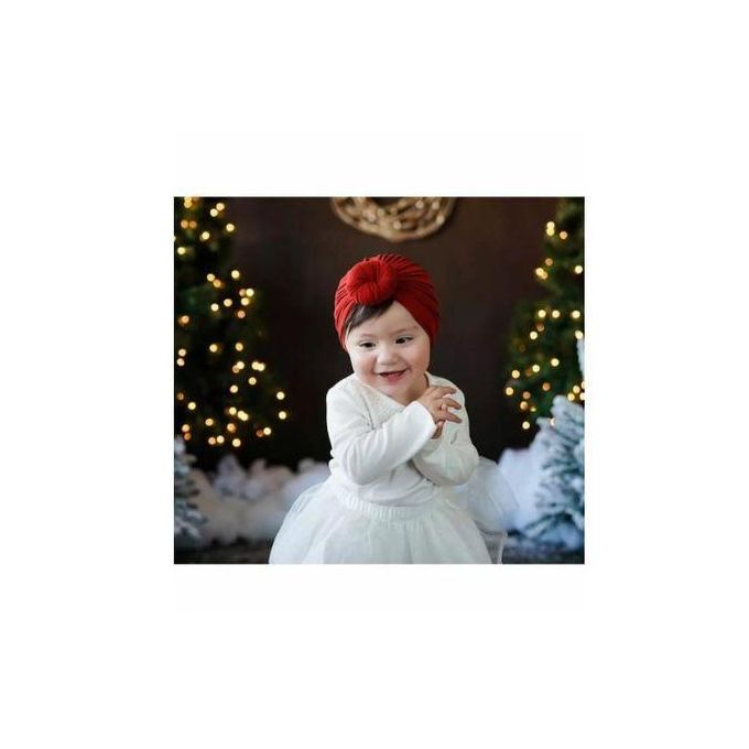 Fashion simple easy to wear baby girl stretch turban headband headwear