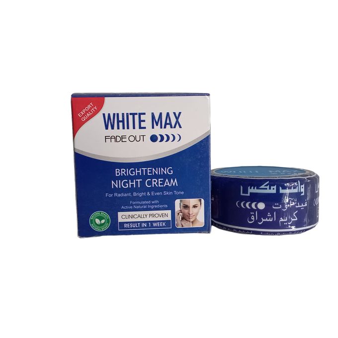 White max fade out brightening night cream for radiant ,bright and even tone skin with activated natural ingredients