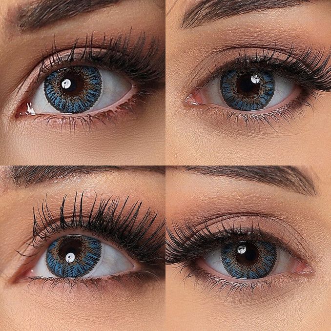 1 pair True sapphire beauty contact lenses