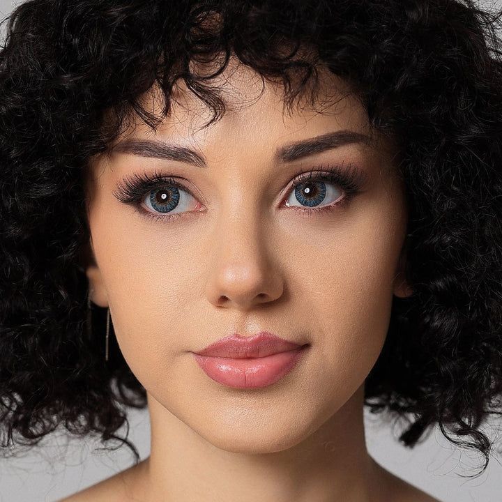 1 pair True sapphire beauty contact lenses