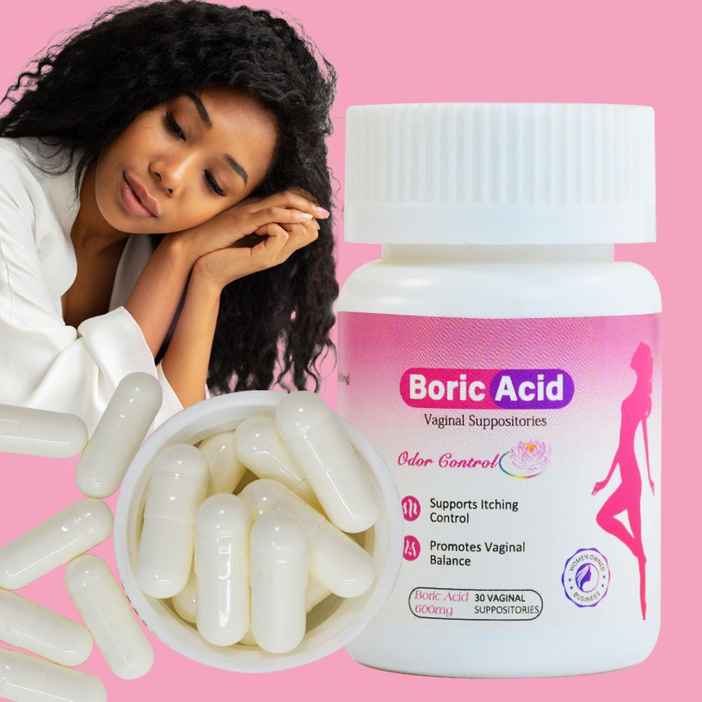 Boric acid vaginal cleansing suppositories 10 suppositories for vaginal balance and supporting itch control