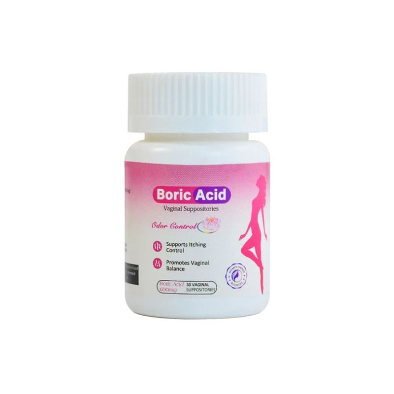 Boric acid vaginal cleansing suppositories 10 suppositories for vaginal balance and supporting itch control