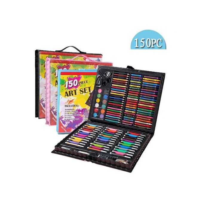 150 Pieces Of Children's Art Painting Pen Set Watercolor Pen Crayon Pencil Stationery Set Gift Box Children's Art Supplies Gift