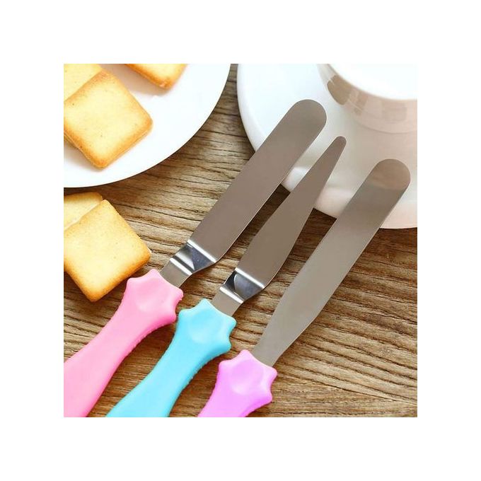3-In-1 Cake Pallet Knives Light Knives Cream Spread