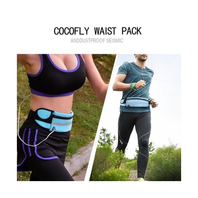 Fashion Unisex Waterproof Adjustable Sports Waist Bag Belt With Water Bottle Holder For Cycling, Hiking & Running Phone Pouch