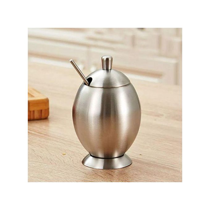 1Pc Sugar Dish With Lid+Spoon/Seasoning Pot