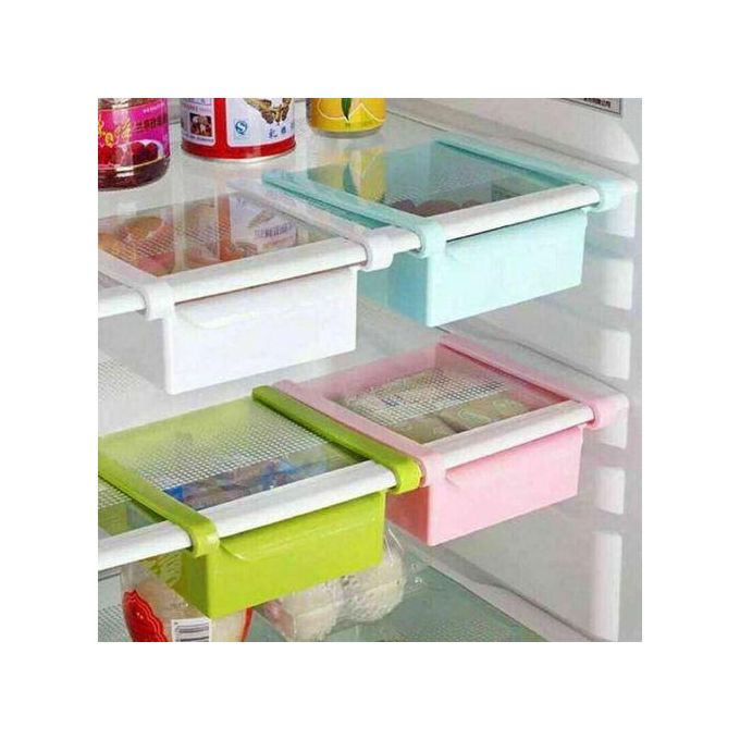 Space Saver Fridge Easy Pull Out Drawer Shelf Storage Box Organizer
