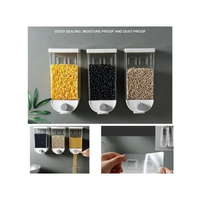 Cereal Container Dispenser Single Adhesive Mounting