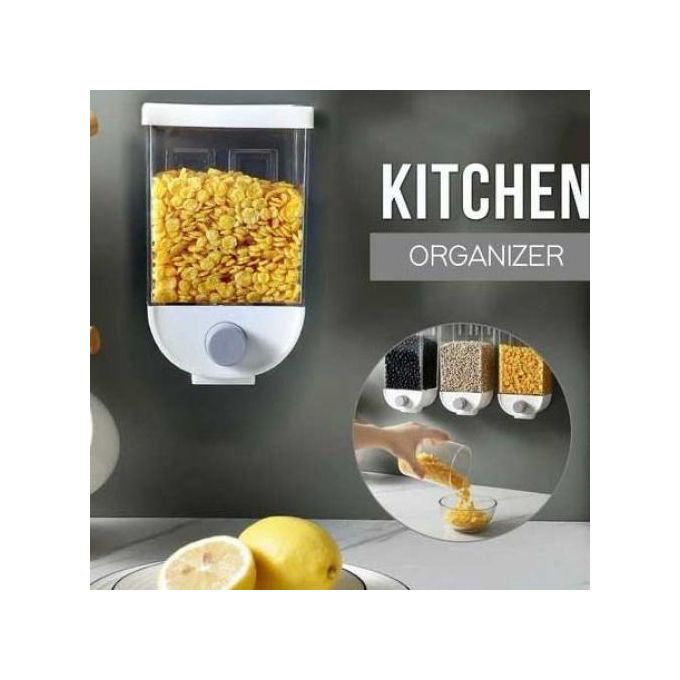 Cereal Container Dispenser Single Adhesive Mounting
