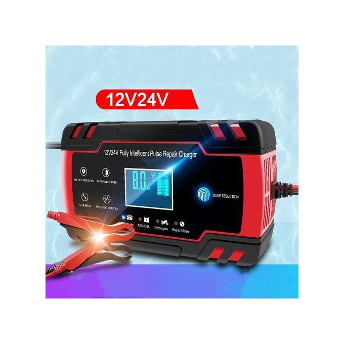 Car Battery Charger Fully Automatic 12V 8A 24V 4A Smart Fast Charging