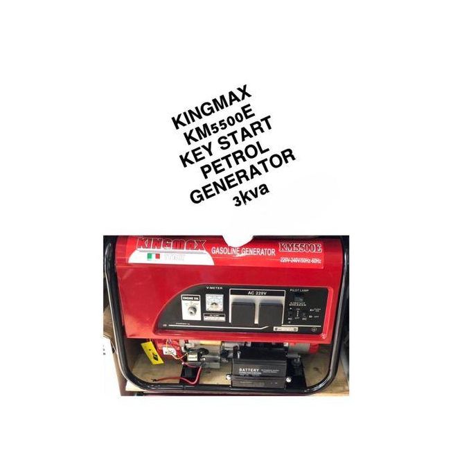 KMAX ITALY 3KVA Petrol Generator Key Start Gasoline 3000Watts Automatic Start