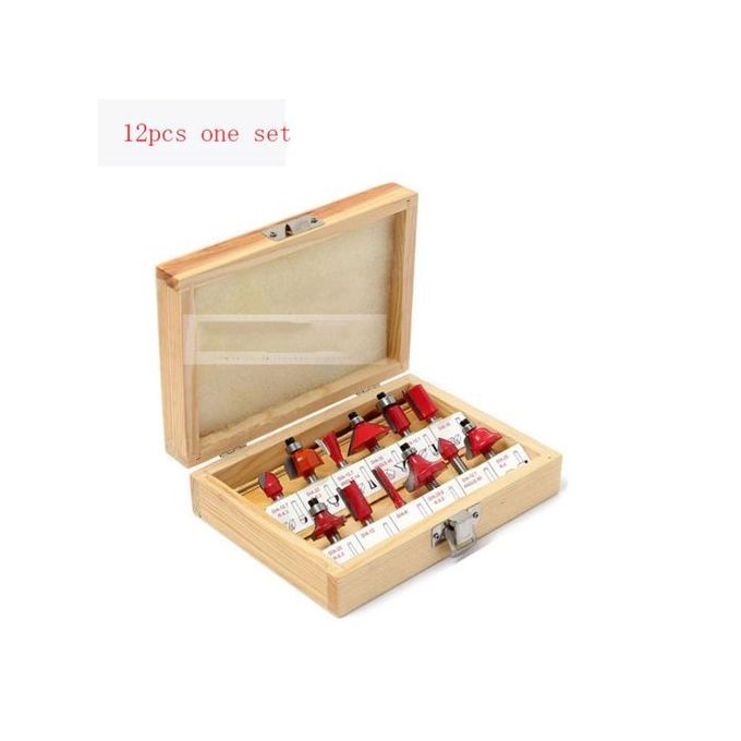 12pc Router Bit Set For Woodwork