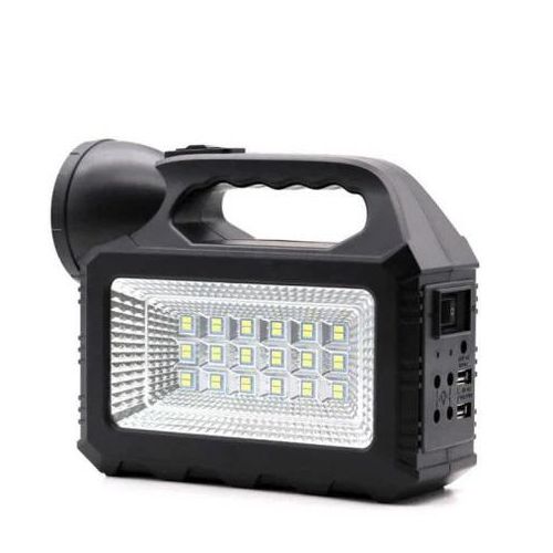 GDTIMES Solar Lighting System Kit With 3 LED Lights, Solar Panel, Power Cable And Multiple Phone Charger