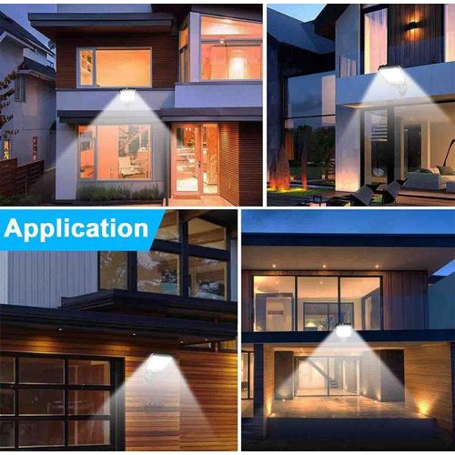 Solar Light LED Solar Street Sensor Light Dusk To Dawn Outdoor Road Wall Lamp with Motion Sensor Modes