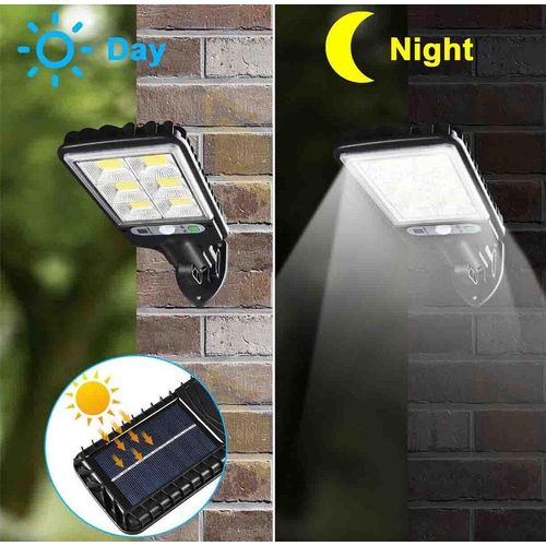 Solar Light LED Solar Street Sensor Light Dusk To Dawn Outdoor Road Wall Lamp with Motion Sensor Modes