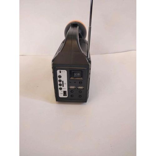 GDTIMES SOLAR GENERATOR with 3 BULBS, RADIO, BLUETOOTH SPEAKER AND TORCH