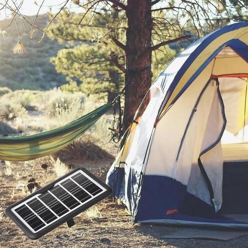 CcLamp USB Solar Charger Portable USB Solar Panel Charger 3.8W Solar Power Panels For Camping Hiking Travel Outdoor Mobile Phone