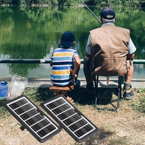 CcLamp USB Solar Charger Portable USB Solar Panel Charger 3.8W Solar Power Panels For Camping Hiking Travel Outdoor Mobile Phone
