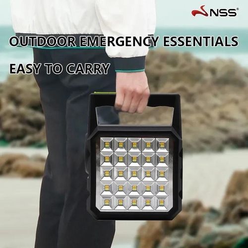 GDTIMES Solar Lighting System With Emergency Light, 3pcs Bulbs, Mobile Charging and Panel