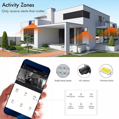 Solar Light 100W SOLAR FLOODLIGHT CCTV Security Camera (WIFI)