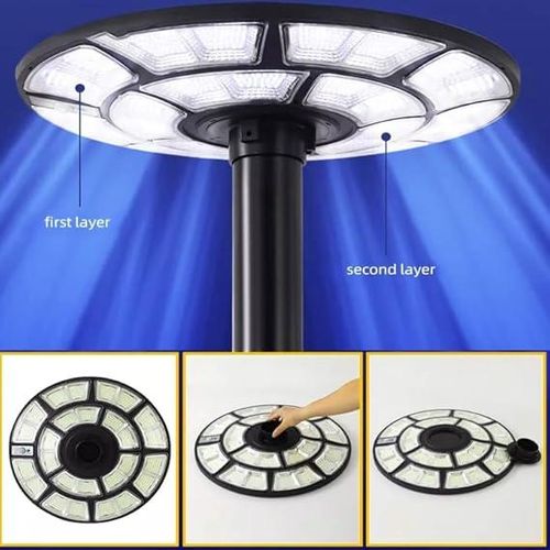Solar Light 1000W Solar Outdoor UFO Light for Home Garden LED Waterproof Lamp(Cool White) STREETLIGHT