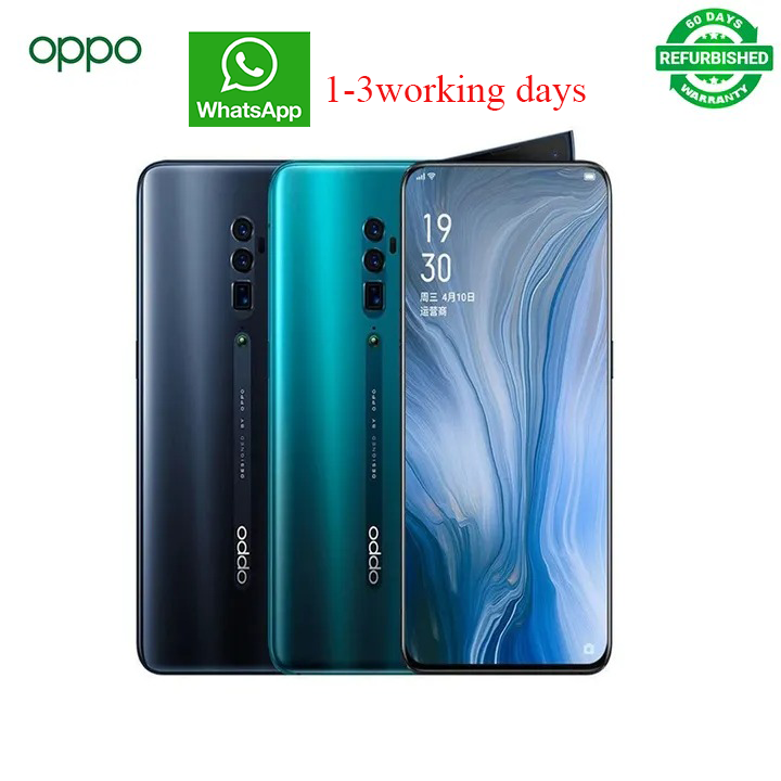Refurbished oppo Reno smartphone 8+128GB/6+256GB/6+128GB 6.4 inch 1920X1080 face unlock no fingerprint Random Color 6+256GB