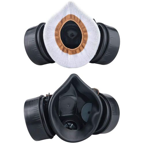 ANTI-DUST HALF-FACE MASK RESPIRATOR DUST, POLLEN, FOG, METALLIC SPRAY PAINT, SMOKE, HAZARDOUS CHEMICALS VAPORS PROTECTION REUSABLE DUST MASK USE FOR UNISEX