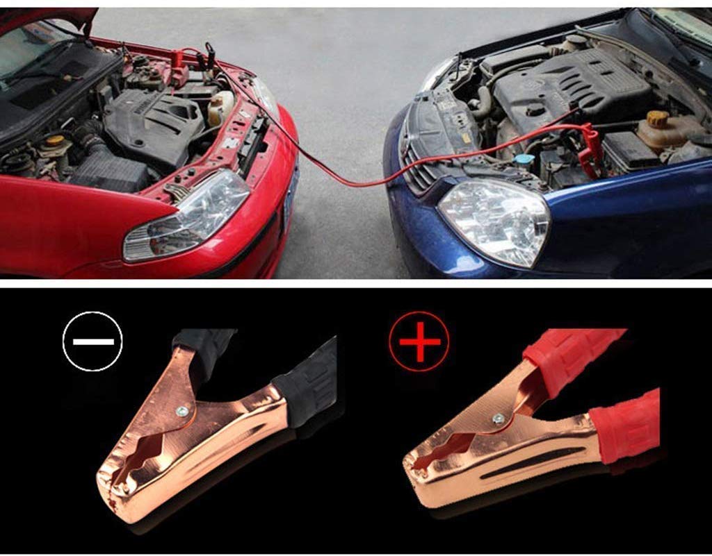 Multi-Purpose Emergency 500 Amp Booster Cable Battery Chargers to Start For Car Engine Heavy Duty Jumper Cable Wire Clamp with Alligator Wire