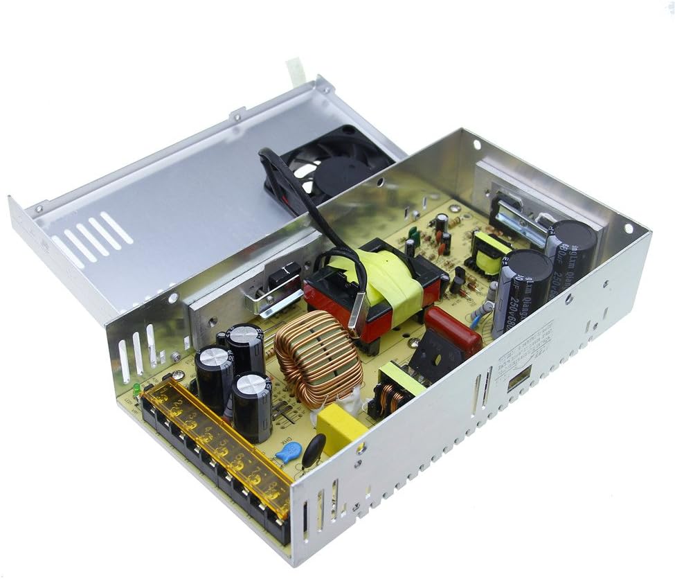 AC 110V/220V to DC 12V 30A 360W Universal Regulated Switching Power Supply Transformer Adapter LED Driver for LED Strip, CCTV Camera System, Radio