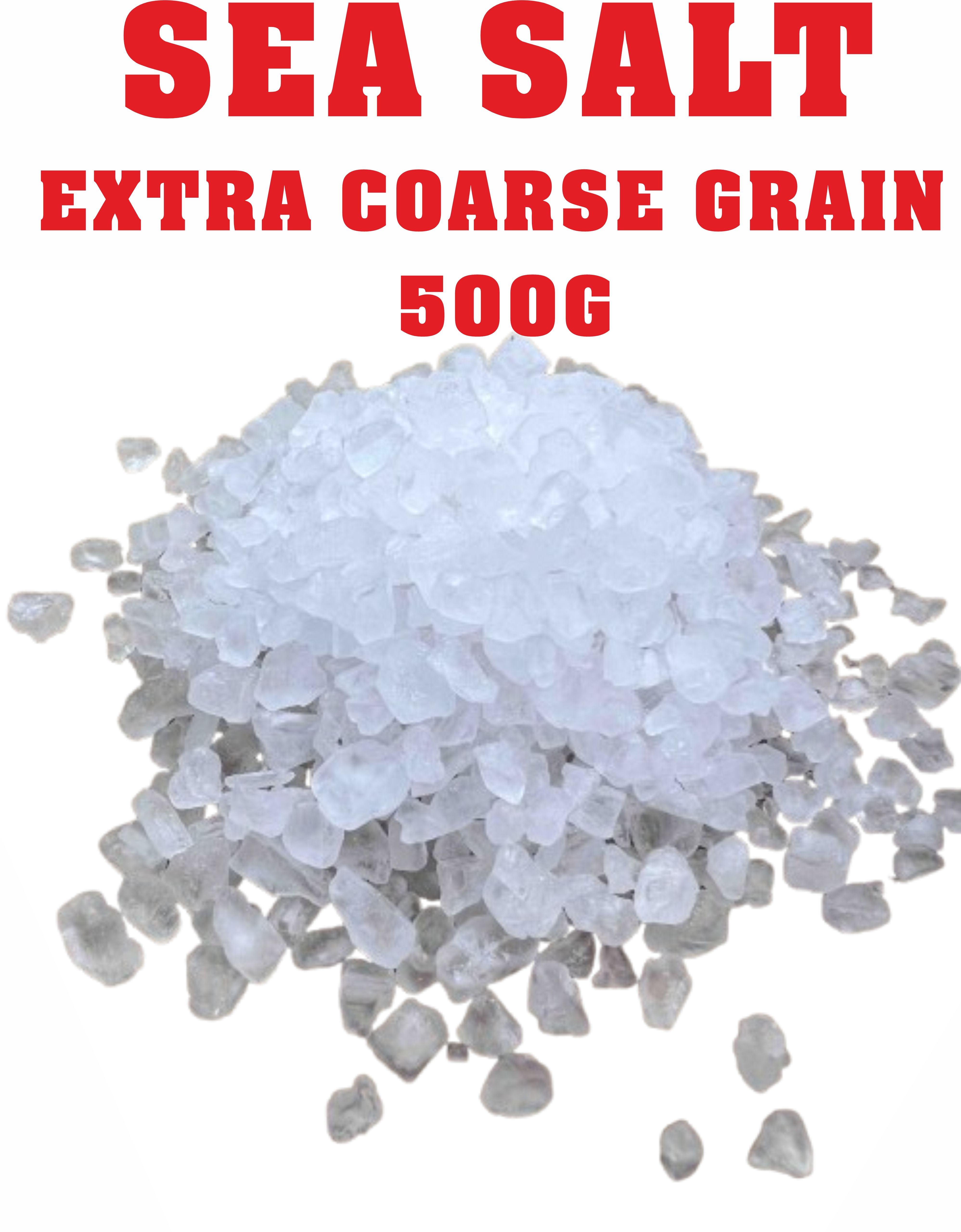 Sea Salt – Extra Coarse Grain, 500g for Bold, Natural Flavor